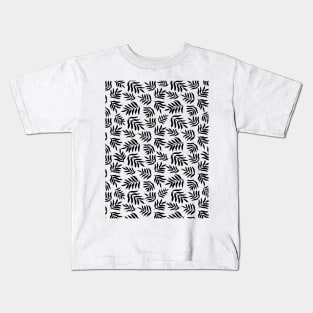 Branches pattern - black and white Kids T-Shirt